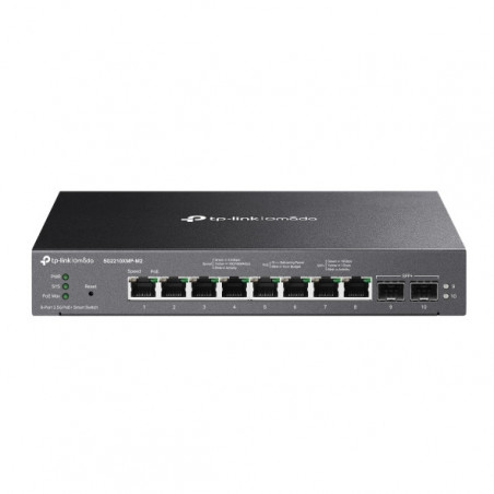 Omada Smart Switch Omada 8 ports 2.5GBASE-T et 2 ports 10GE SFP+ avec 8 ports PoE+ - Vue 1