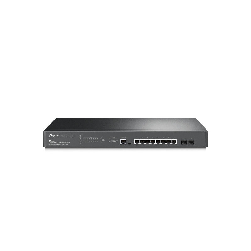 Omada Switch administrable Niveau L2+ JetStream 8 ports PoE+ 2.5G et 2 ports SFP+ 10G - Vue 1