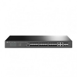 Omada Switch administrable JetStream 24 ports SFP L2+ avec 4 emplacements SFP+ 10GE - Vue 1