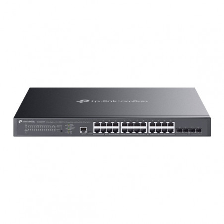 Omada Switch administrable Omada 24 ports Gigabit et 4 ports 10GE SFP+ L2+ avec 16 ports PoE+ et 8 ports PoE++ - Vue 1