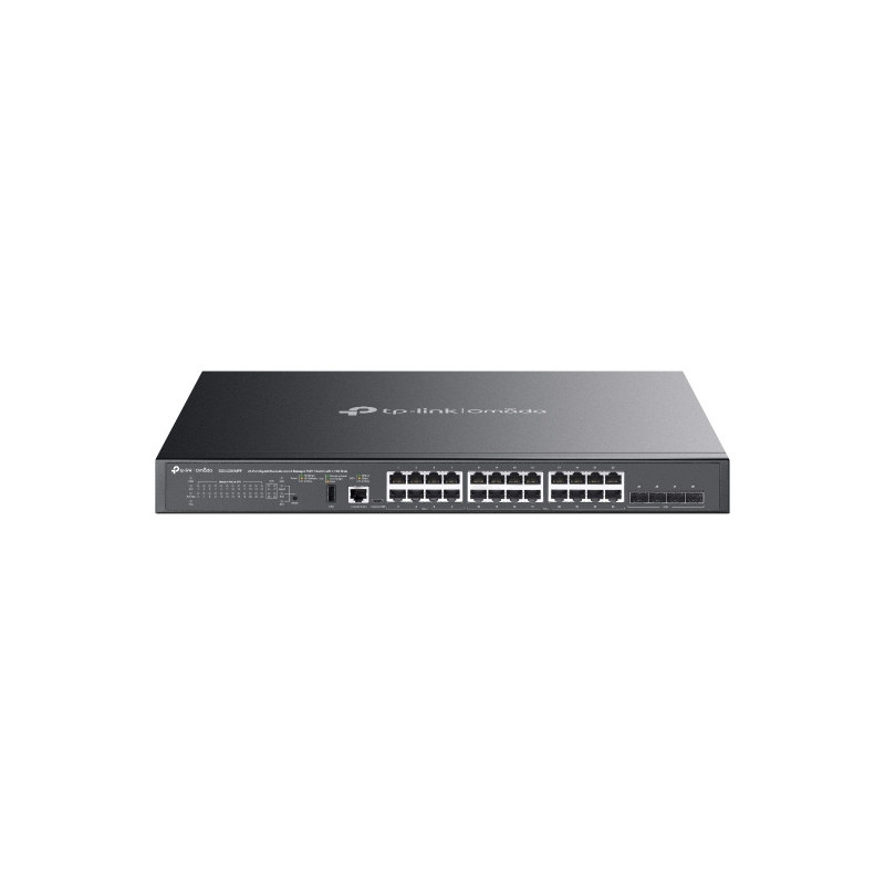 Omada Switch Gigabit Omada 24 ports PoE++ rackable administrable L3 avec 4 emplacements 10G - Vue 1