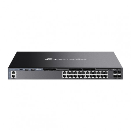 Omada Switch administrable L3 Omada 24 ports Gigabit stackable avec 4x slots 10G - Vue 1