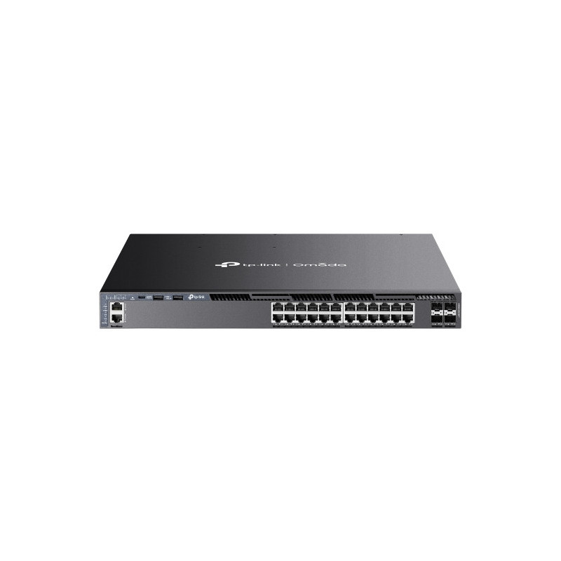 Omada Switch administrable L3 Omada 24 ports Gigabit Stackable avec 4x slots 10G - Vue 1