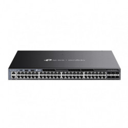 Omada Switch administrable L3 Omada 48 ports Gigabit Stackable PoE+ avec 6x slots 10G - Vue 1