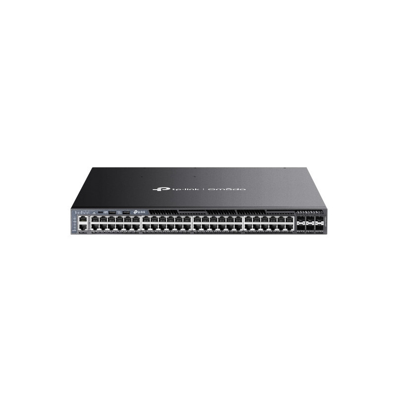 Omada Switch administrable L3 Omada 48 ports Gigabit Stackable PoE+ avec 6x slots 10G - Vue 1