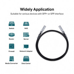 Omada Câble de connexion directe SFP+ 10G de 3 mètres - Vue 4