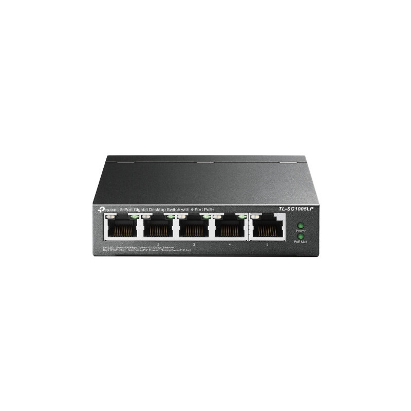 tplink Switch de bureau Gigabit à 5 ports dont 4 ports PoE+ - Vue 1