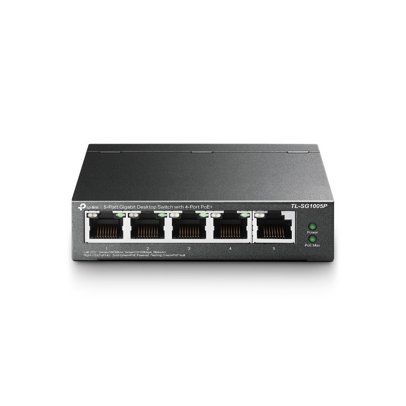 tplink Switch de bureau 5 ports Gigabit avec 4 ports PoE - Vue 1