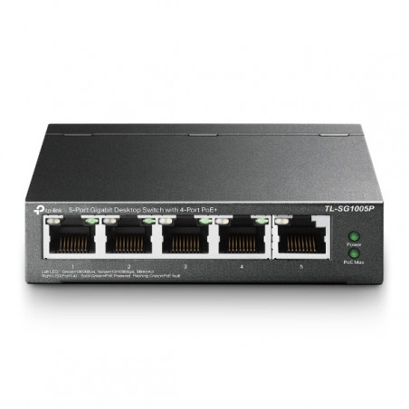 tplink Switch de bureau 5 ports Gigabit avec 4 ports PoE - Vue 1