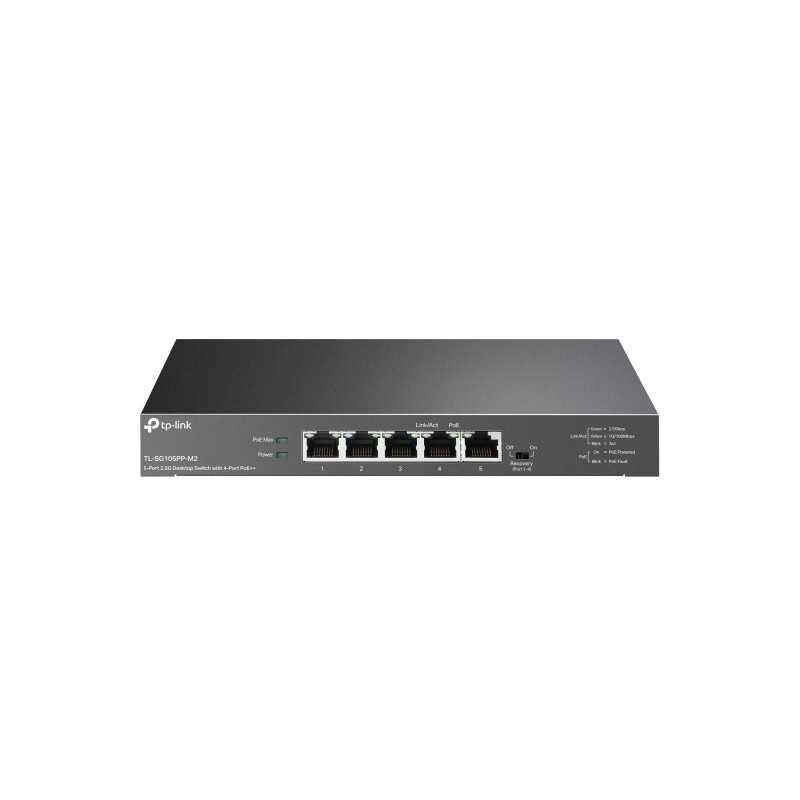 tplink Switch de bureau 5 ports 2.5G avec 4 ports PoE++ - Vue 1