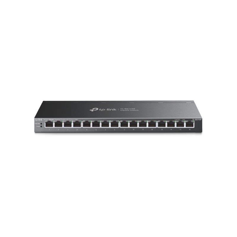 tplink Switch de bureau 16 ports Gigabit PoE+ - Vue 1