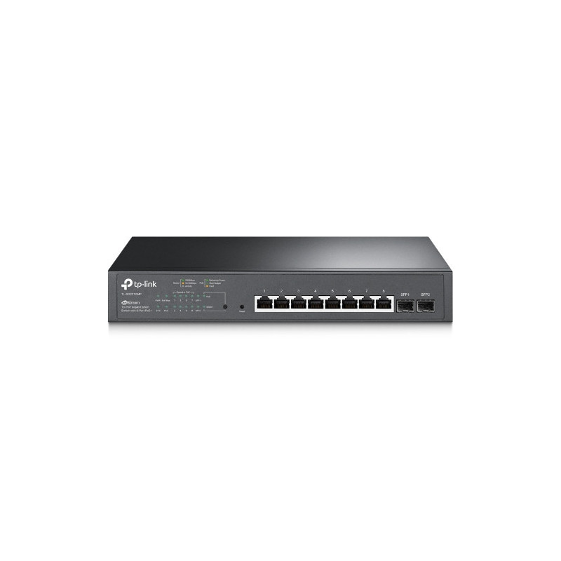 Omada Smart Switch JetStream 10 ports Gigabit avec 8 ports PoE+ - Vue 1