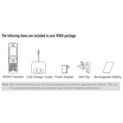 Yealink W56H - Combiné DECT | DSI France