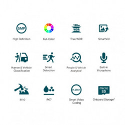 tplink Caméra réseau VIGI 5MP Full-Color Dome - Vue 2