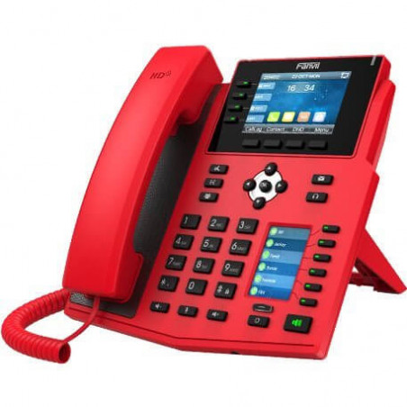Fanvil X5U RED - Téléphone IP Filaire