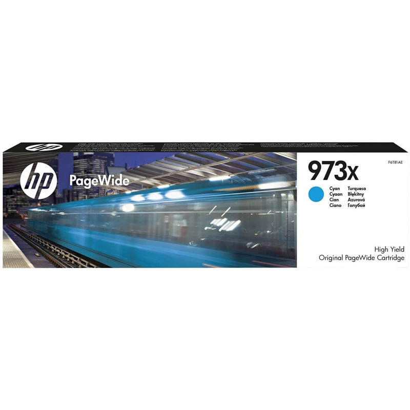 HP 973X cartouche PageWide Cyan grande capacité authentique