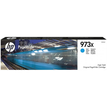 HP 973X cartouche PageWide Cyan grande capacité authentique