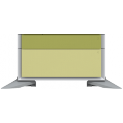 Panneau de couleur vert cosmique du socle HP