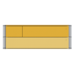 2x520 feuilles bac à papier/support panneau jaune