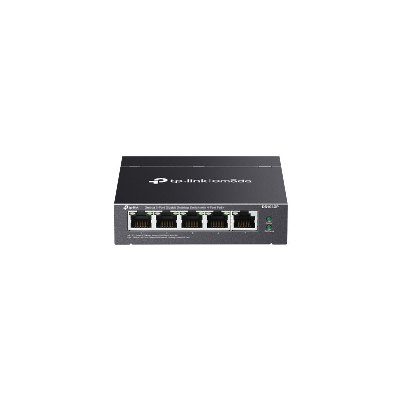 Omada Switch de bureau non administrable Omada 5 ports Gigabit avec 4 ports PoE+ - Vue 1