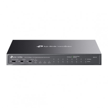 Omada Switch de bureau non administrable Omada 8 ports 10/100 Mbps + 3-Port Gigabit avec 8 ports PoE+ - Vue 1