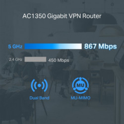 Omada Routeur VPN Omada AC1350 Gigabit - Vue 4