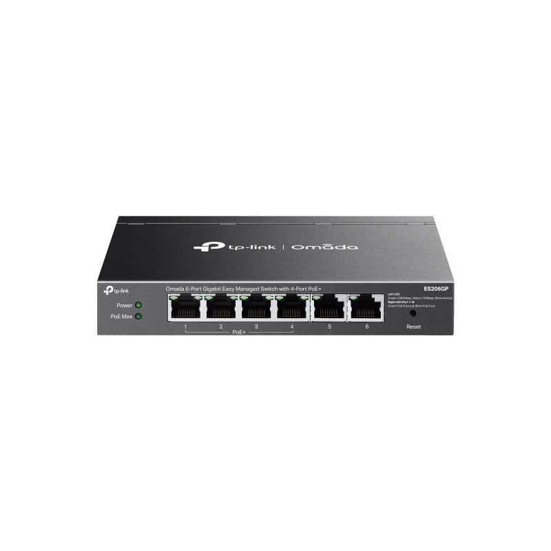 Omada Easy Switch administrable Omada 6 ports Gigabit avec 4 ports PoE+ - Vue 1