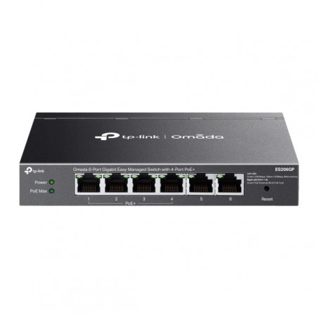 Omada Easy Switch administrable Omada 6 ports Gigabit avec 4 ports PoE+ - Vue 1