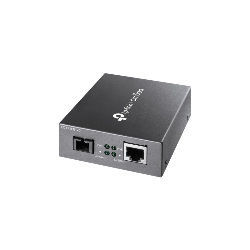 Omada Convertisseur de média 10/100 Mbps WDM avec 1 port PoE - Vue 1