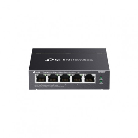 Omada Switch de bureau non administrable Omada 5 ports Gigabit avec 4 ports PoE+ - Vue 1