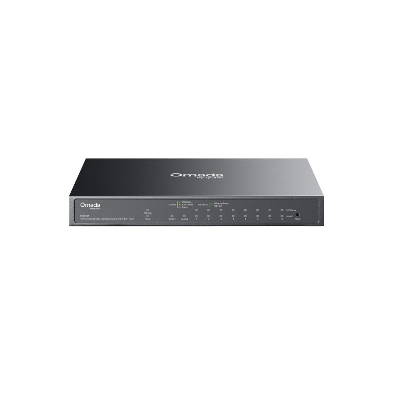 Omada Easy switch administrable Omada 10 ports Gigabit avec 8 ports PoE+ - Vue 1