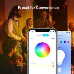 tplink Pack de 2 ampoules connectées WiFi multicolores E27 - Vue 4